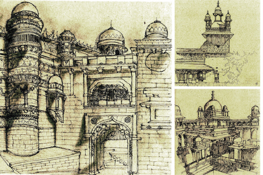 Gwalior Fort sketch