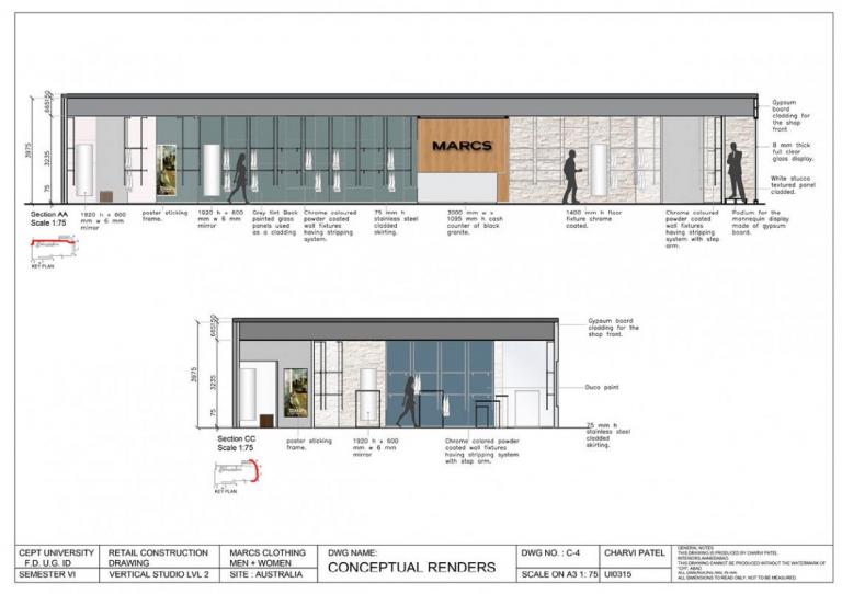 Retail Construction Drawings Cept Portfolio