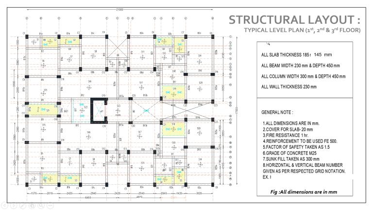 Design Of G 3 R C C And Steel Structure Cept Portfolio
