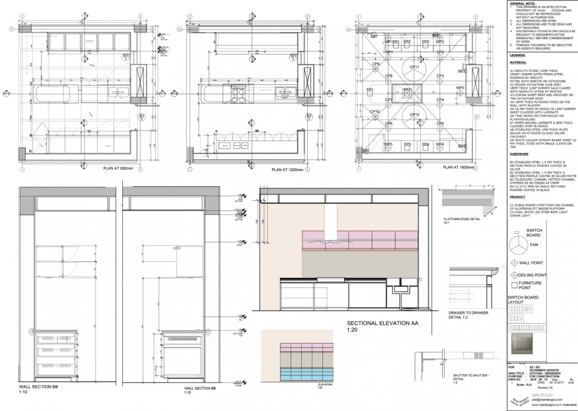 Interior Working Drawing CEPT Portfolio